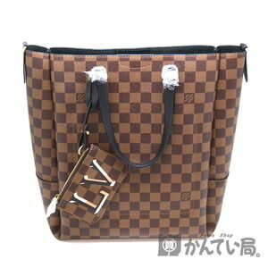 Louis Vuitton Belmont Bag Handbag Shoulder Ebene Brown Noir Black LV